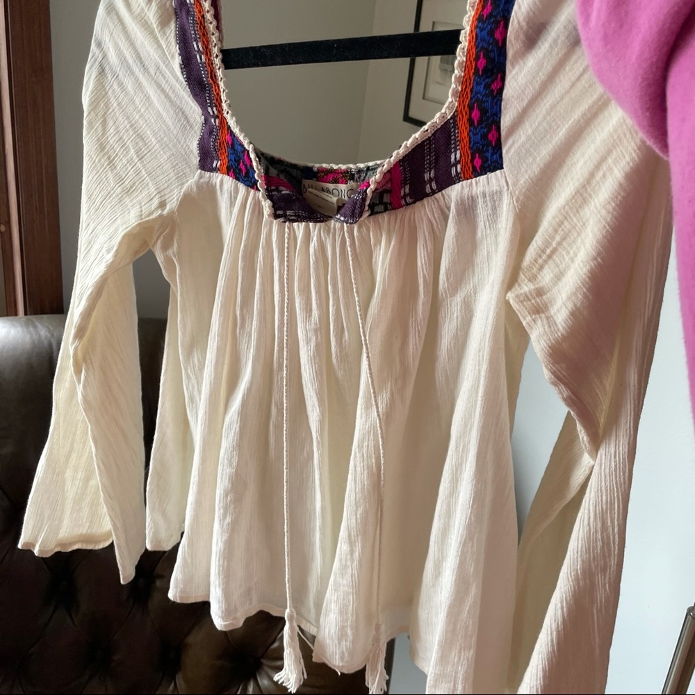 Billabong square neck flowy top